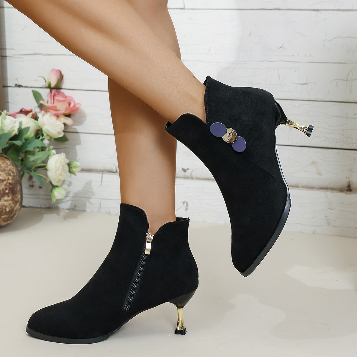Ethnic And Fashion - Pointed Toe Ethnic Style Fall/Winter New