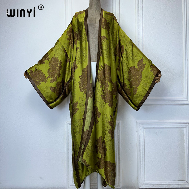 Ethnic Style Dresses - WINYI Africa boho print Kimonos long