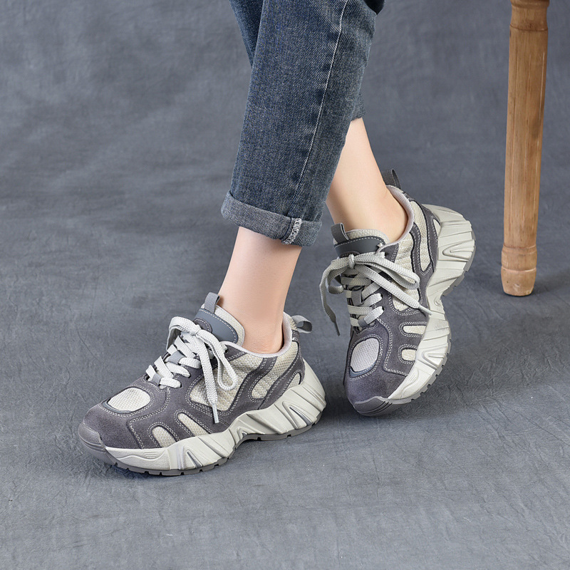 4.5cm Air Mesh Suede Genuine L - Ethnic And Fashion review and price