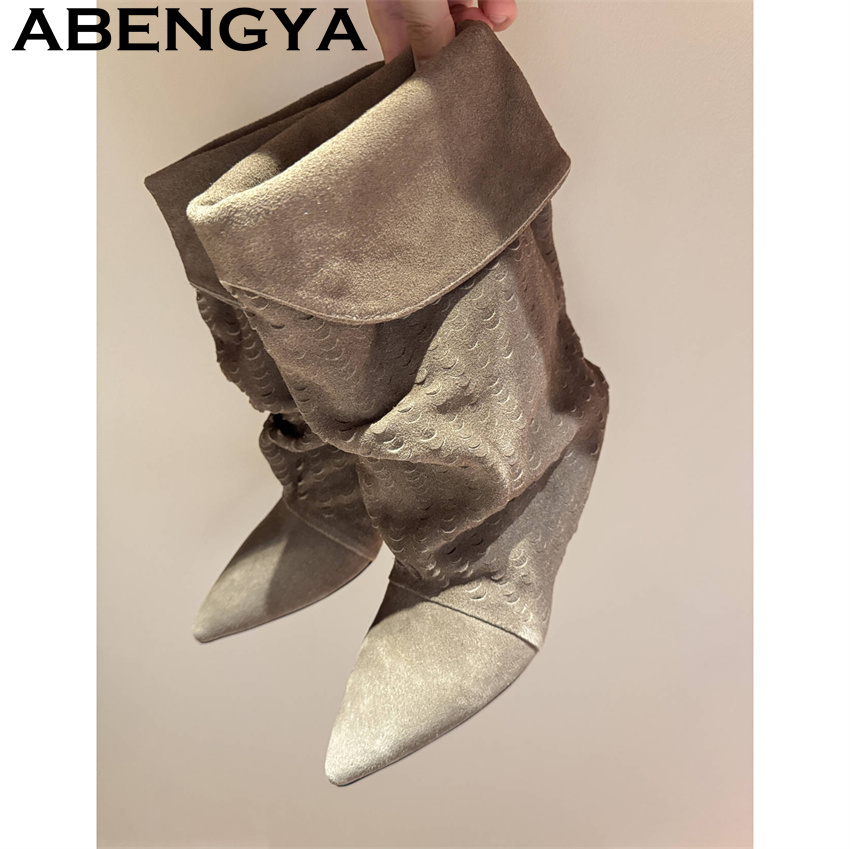 Women's Mid Calf Short Boots 2 - Ethnic And Fashion review and price