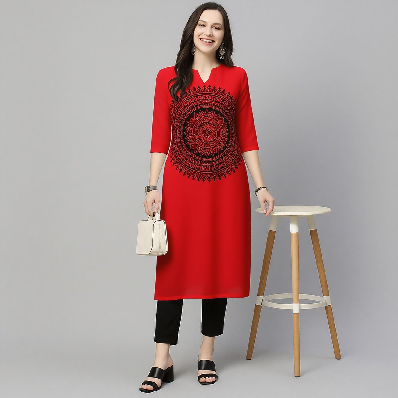 Muslim Kurt Flowers Women's Fa - Ethnic Fashion Kurtis review and price