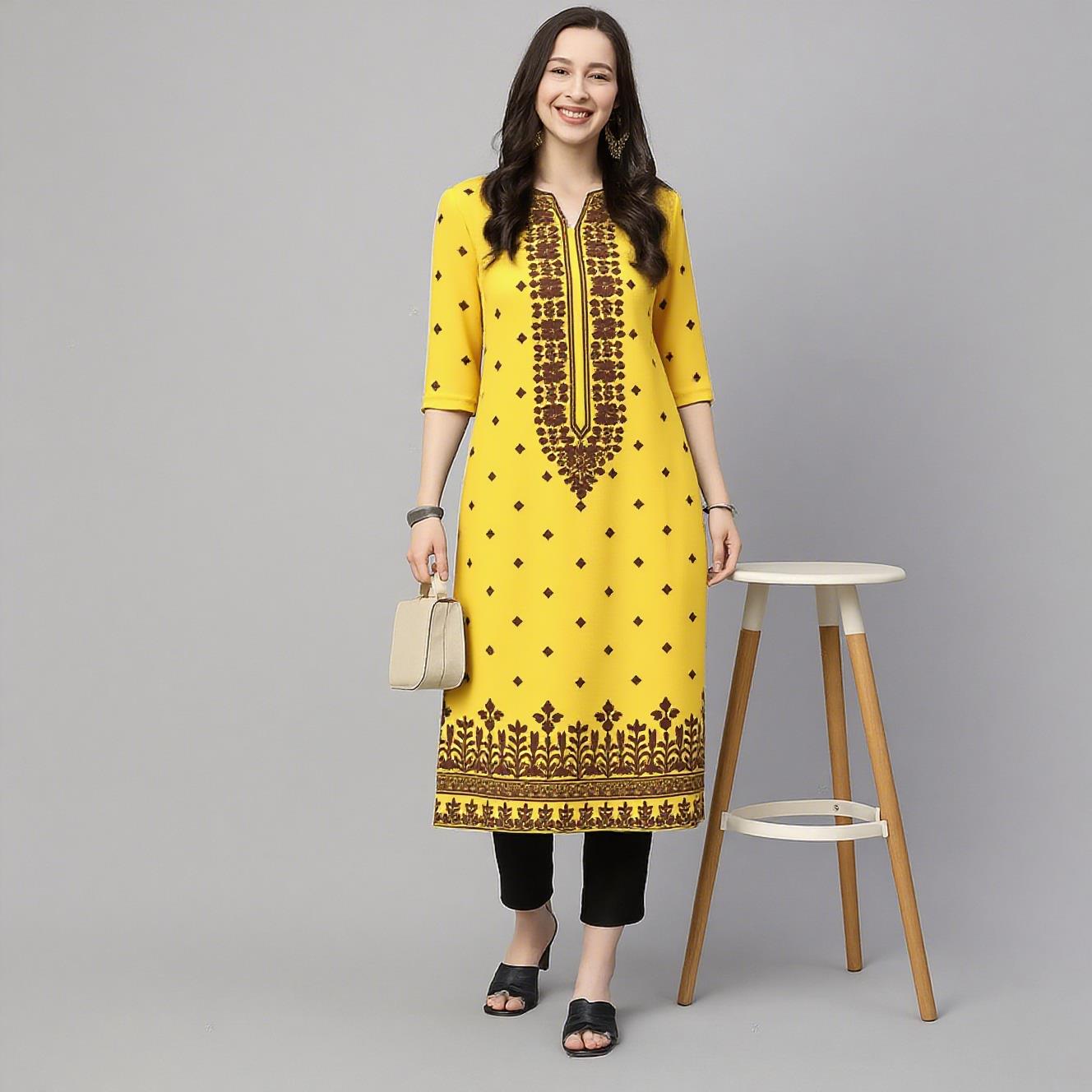 Muslim Kurt Flowers Women's Fa - Ethnic Fashion Kurtis review and price