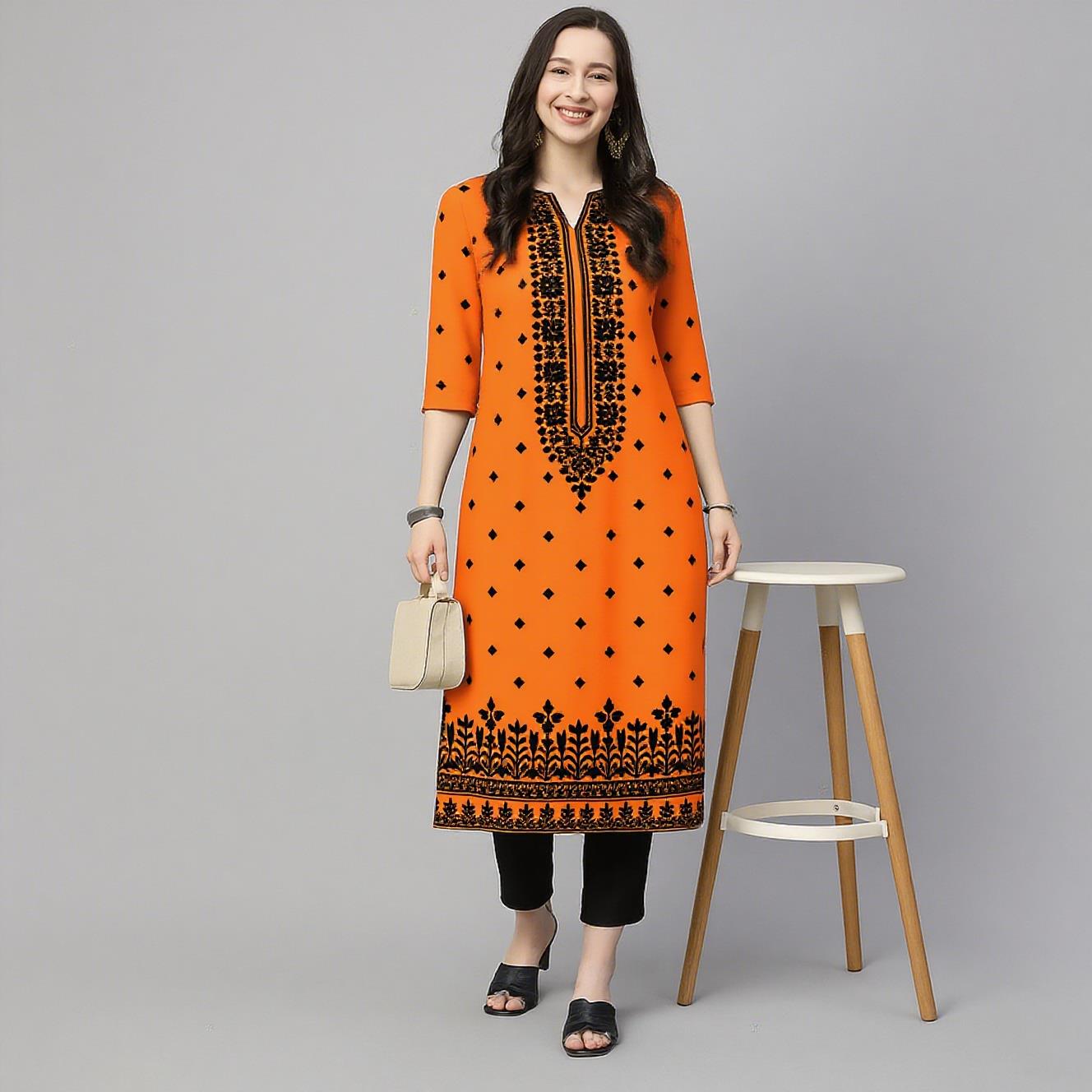 Muslim Kurt Flowers Women's Fa - Ethnic Fashion Kurtis review and price