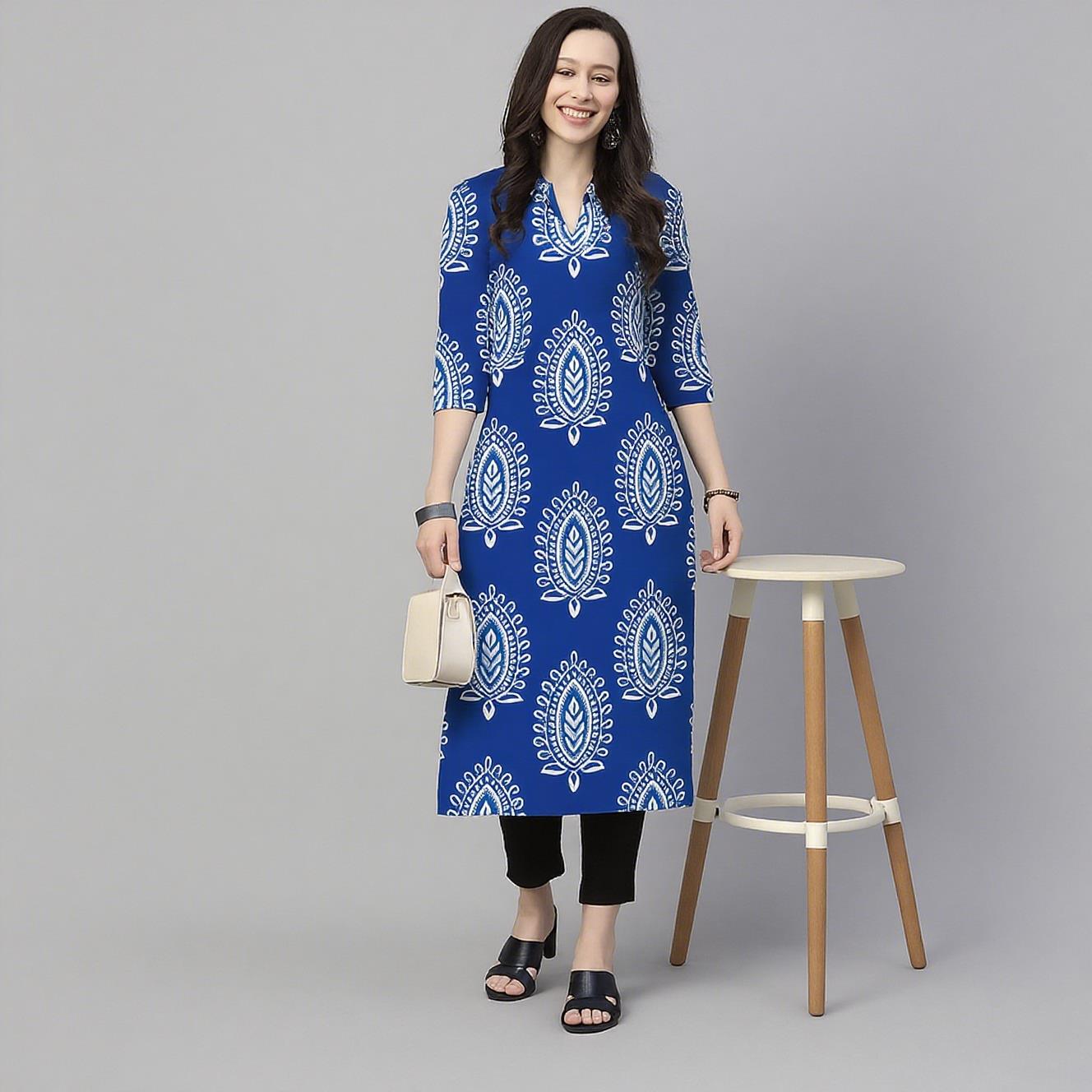 Muslim Kurt Flowers Women's Fa - Ethnic Fashion Kurtis review and price