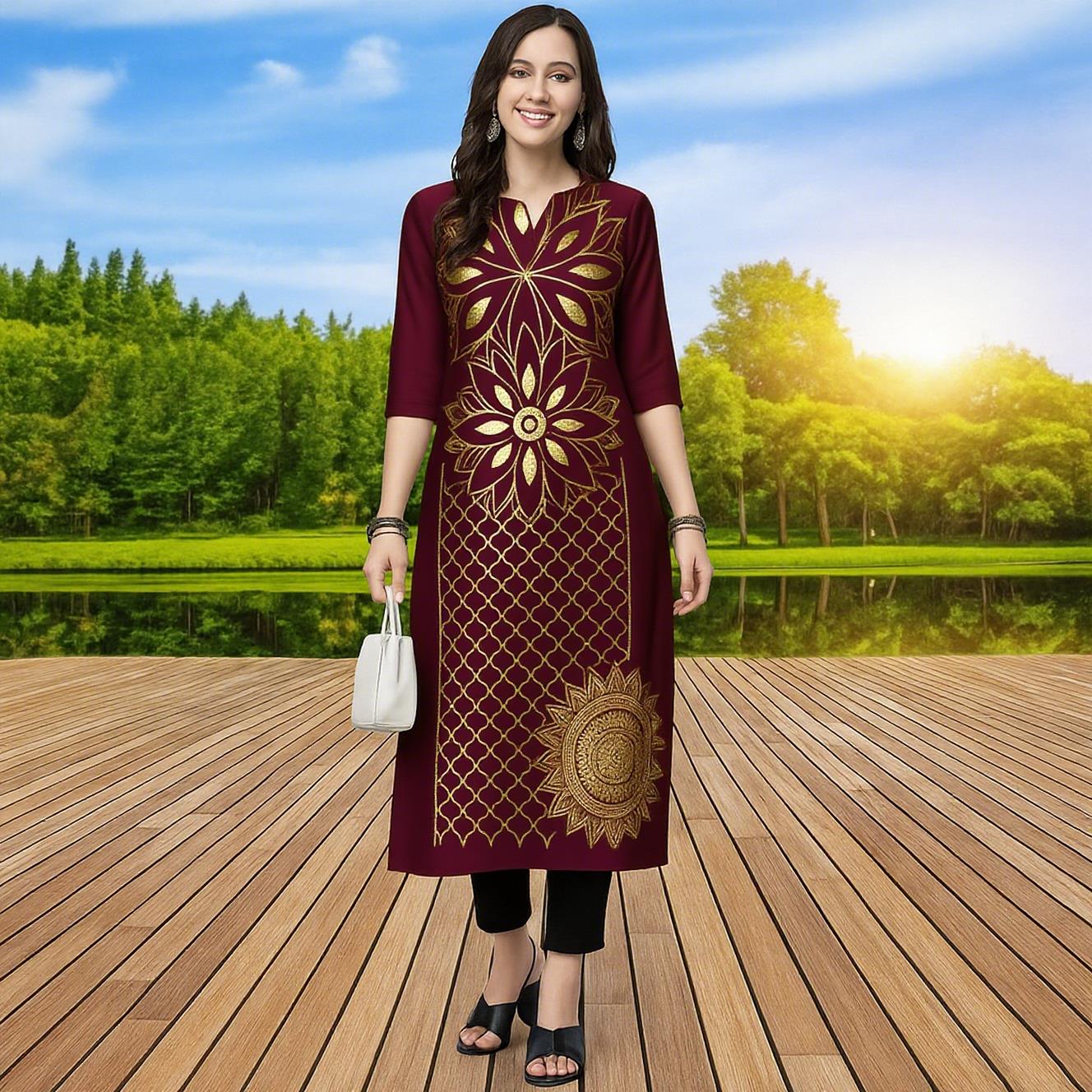 Muslim Kurtta Women's Fashiona - Ethnic Fashion Kurtis review and price