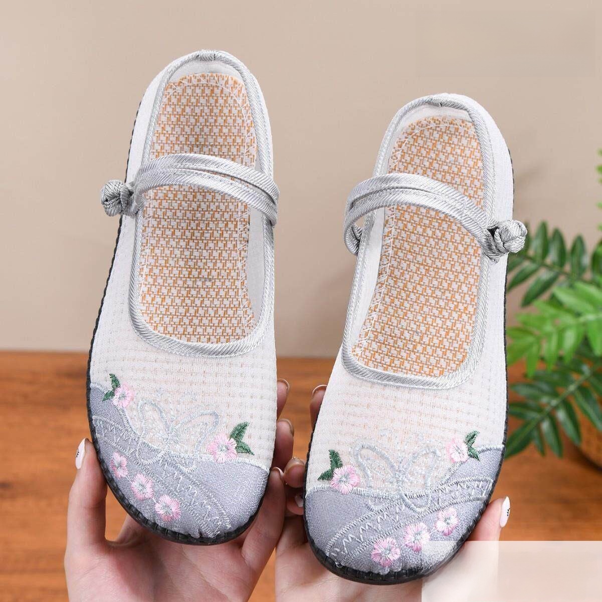 Breathable Embroidered Flat Bo - Ethnic Fashion Online review and price