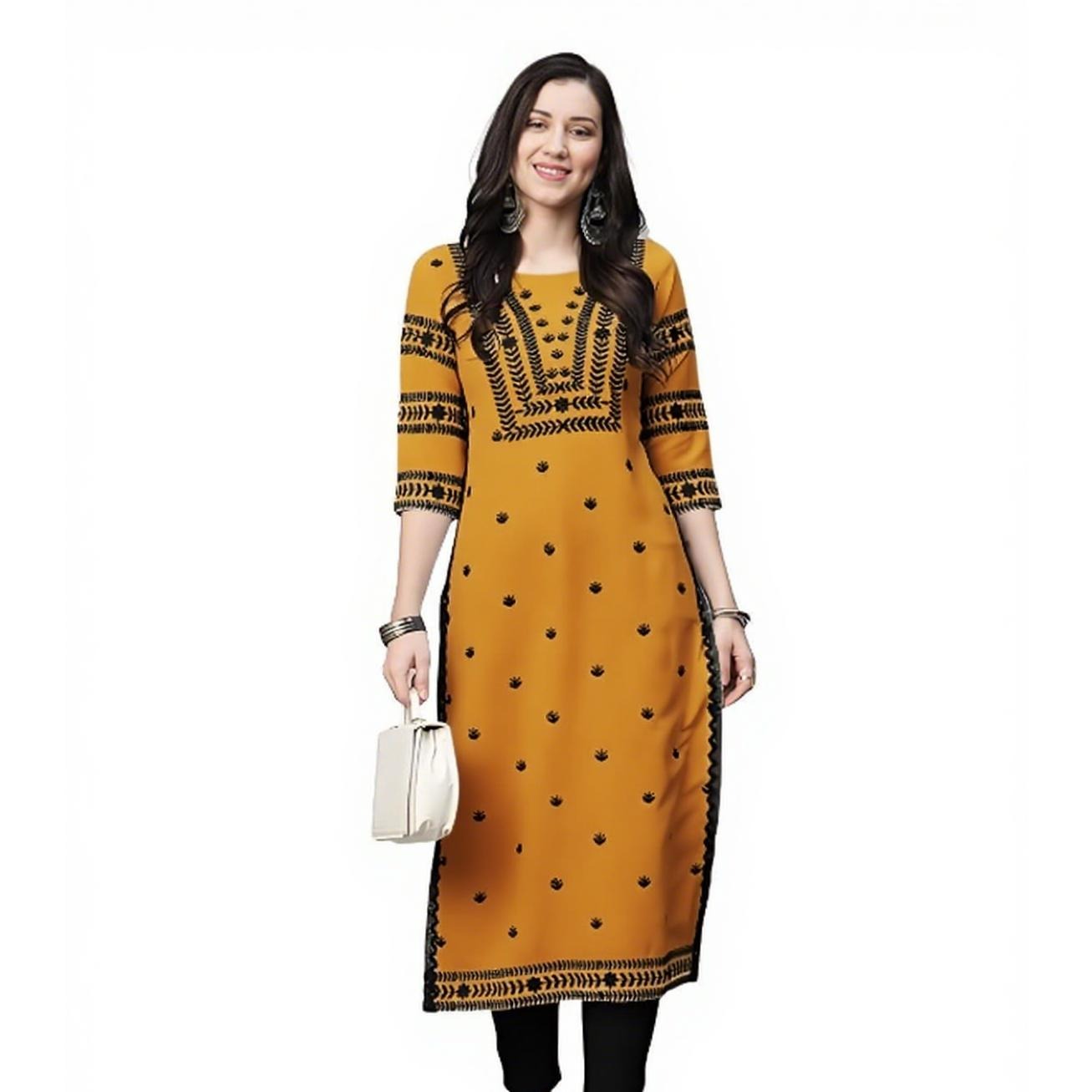 Muslim Kurt Flowers Women's Fa - Ethnic Fashion Kurtis review and price
