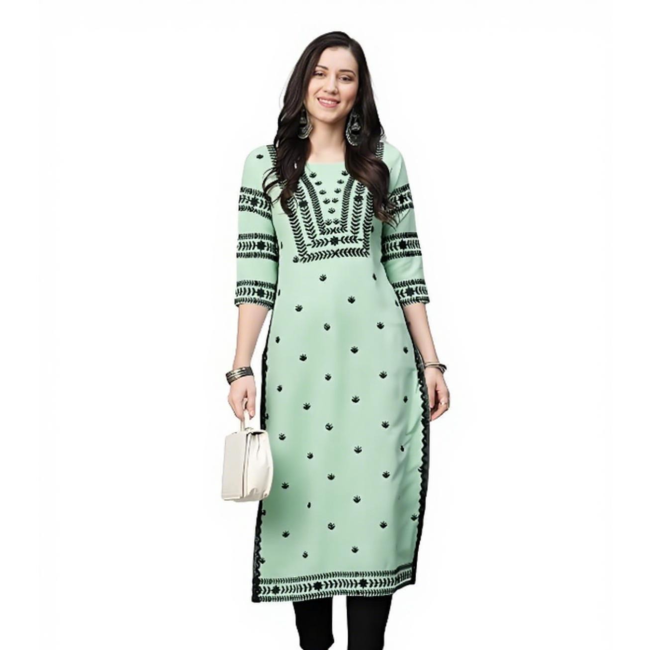 Muslim Kurt Flowers Women's Fa - Ethnic Fashion Kurtis review and price