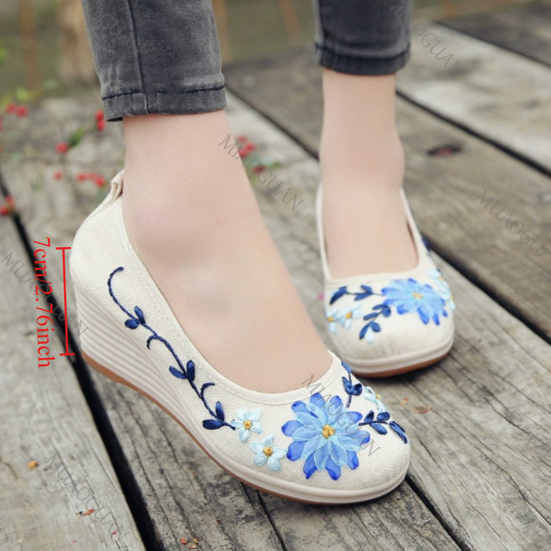 Embroidered Women Comfort Wedg - Ethnic And Fashion review and price
