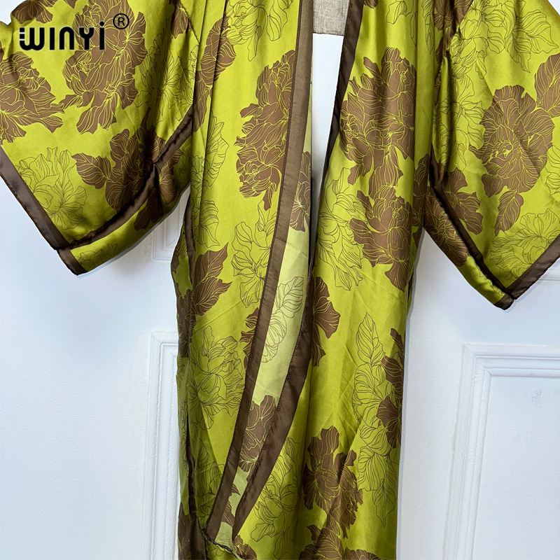 WINYI Africa boho print Kimono - Ethnic Style Dresses review and price