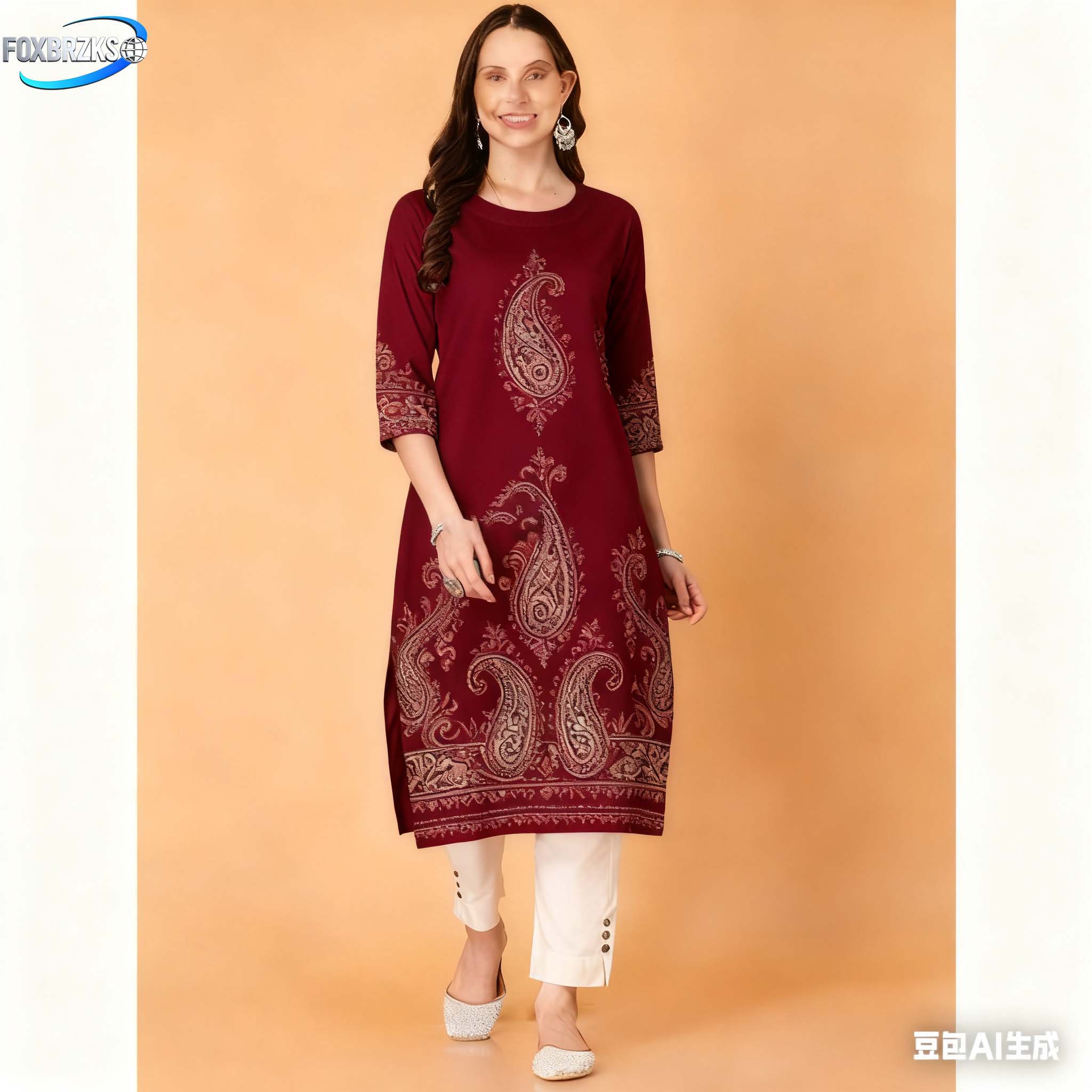 National style Kurt Women's Fa - Ethnic Fashion Kurtis review and price