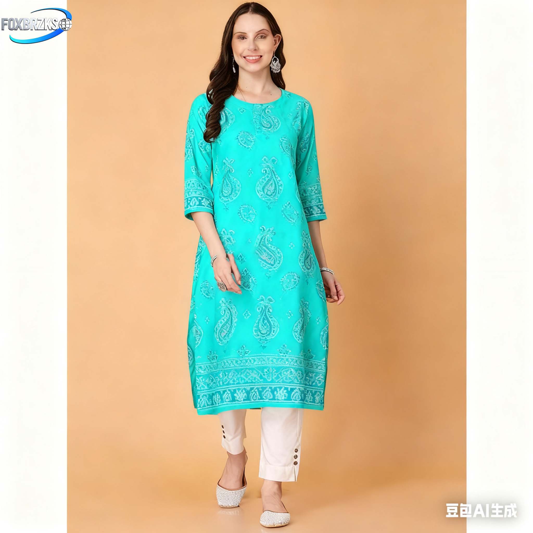 National style Kurt Women's Fa - Ethnic Fashion Kurtis review and price