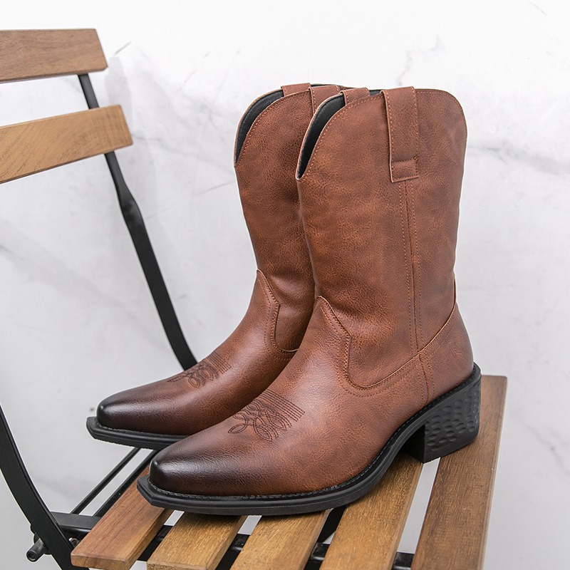 Men Boots Classic Embroidery W - Ethnic And Fashion review and price