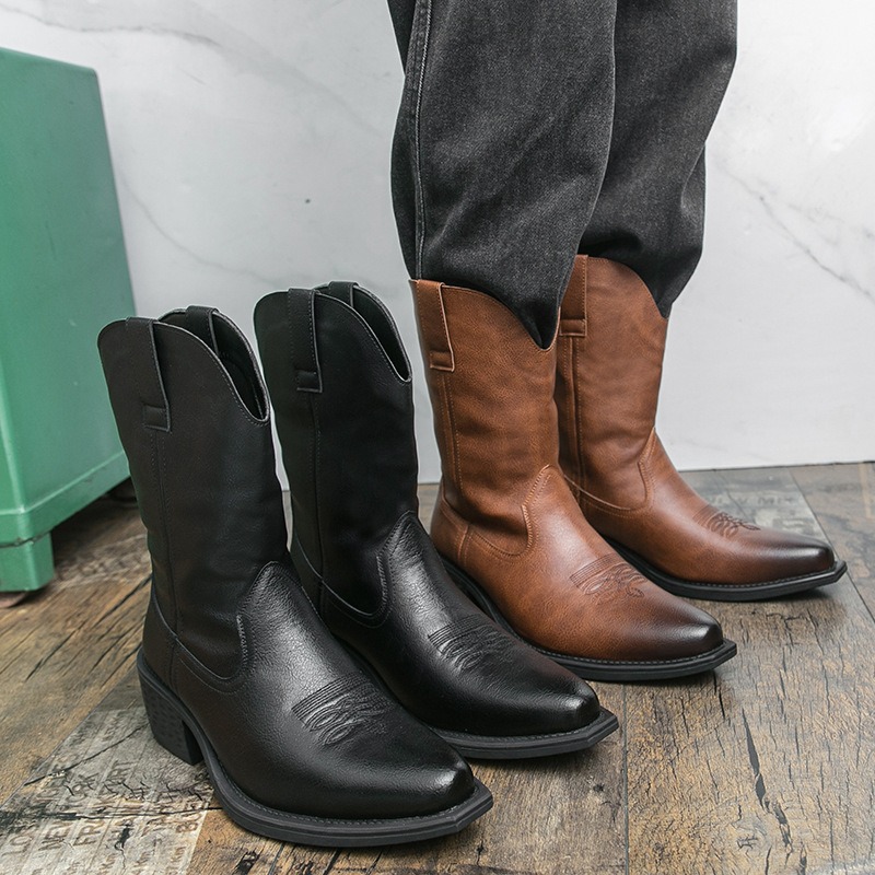 Men Boots Classic Embroidery W - Ethnic And Fashion review and price