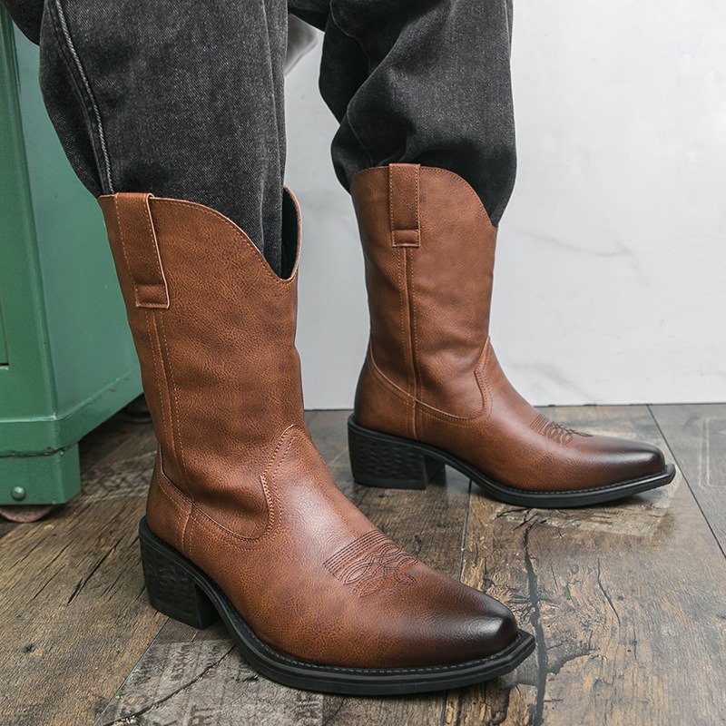 Men Boots Classic Embroidery W - Ethnic And Fashion review and price