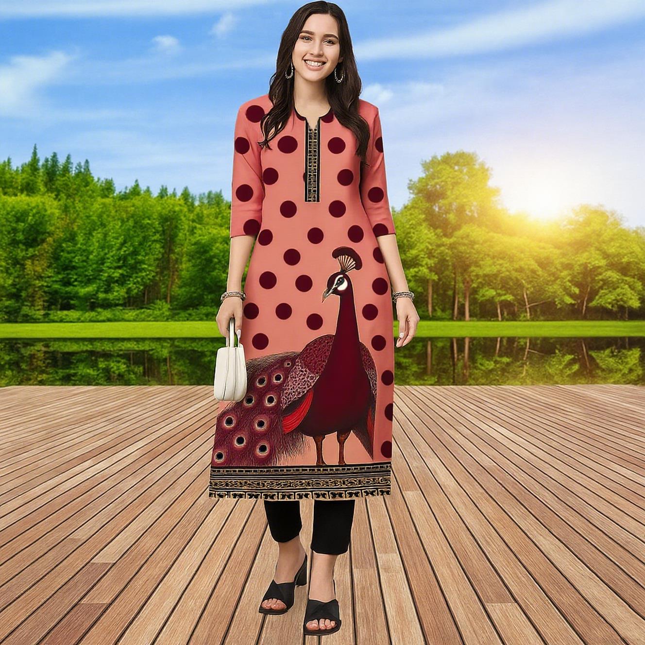 Muslim Kurt Women Casual Fashi - Ethnic Fashion Kurtis review and price