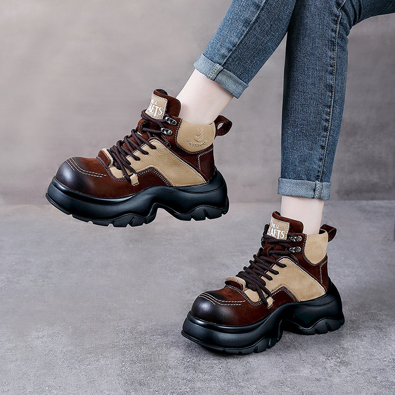 6cm Genuine Leather Wedge Fash - Ethnic And Fashion review and price
